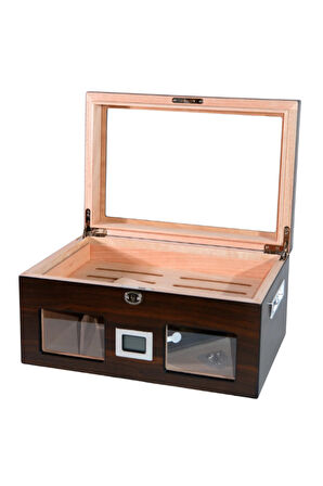 PremiumQuality Urdesa Kahverengi Sedir Humidor Puro Kutusu