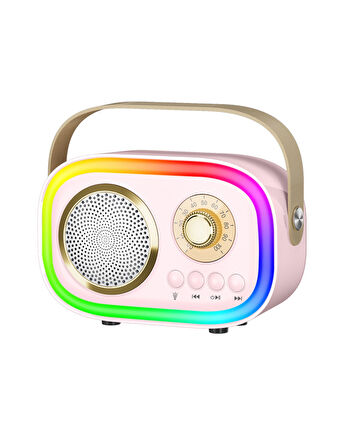 JHY K5 2 Mikrofonlu Bluetooth  Bağlantılı Karaoke Hoparlör