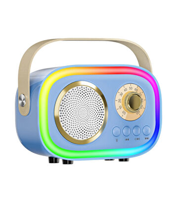 JHY K5 2 Mikrofonlu Bluetooth  Bağlantılı Karaoke Hoparlör