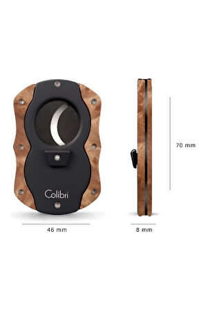 Colibri Wood S-Cut Light Burl - Siyah Puro Makası Kesici