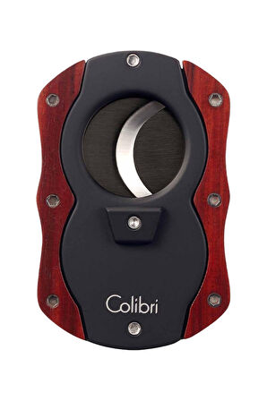 Colibri Wood S-Cut Kırmızı - Siyah Puro Makası Kesici