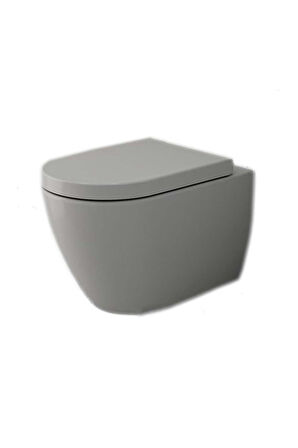 Venezia Asma Klozet Kanalsız Mat Gri Kapak Hariç 1295-006-0128