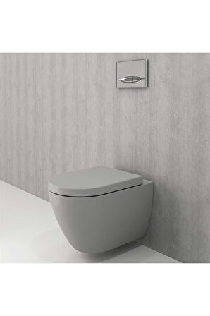 Venezia Asma Klozet Kanalsız Mat Gri Kapak Hariç 1295-006-0128