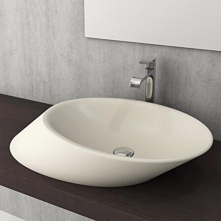Bocchi Vessel Yatay Çanak Lavabo 72 cm Mat Yasemin 1013-007-0125