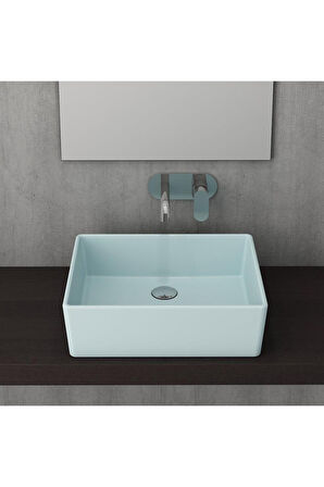 Milano Çanak Lavabo 50 Cm Mat Buz Mavi 1215-029-0125