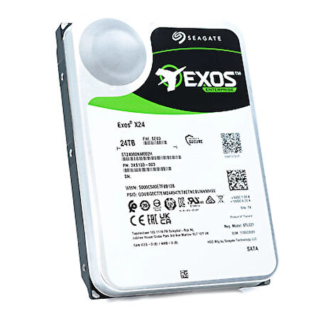 SEAGATE Exos X24 ST24000NM002H SATA 3.0 7200 RPM 3.5" 24 TB Harddisk