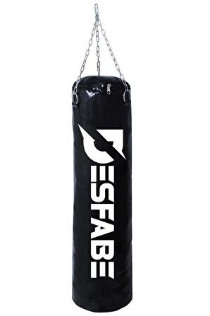 Desfabe Boxing Star 70x25 Cm Zincirli Boks Kum Torbası Siyah