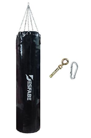 Desfabe Boxing Star 150x38 Cm Zincirli Boks Kum Torbası Siyah+Askı Aparatı