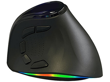 DEXIM Wireless 2.4Ghz & Bluetooth RGB Şarj Edilebilir Ergonomik Dikey Tutuşlu Vertical Kablosuz Mouse