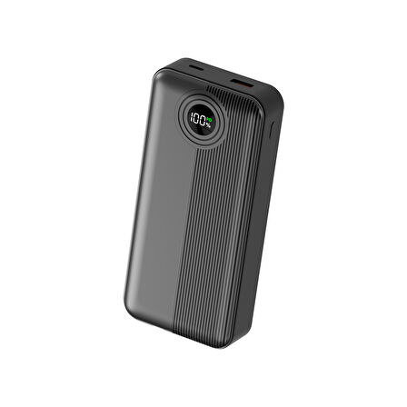 W4 20.000MAH 2x Type C Kablolu 22.5W Pd LED Göstergeli 18w Giriş 20w Çıkış Powerbank - DCA0068