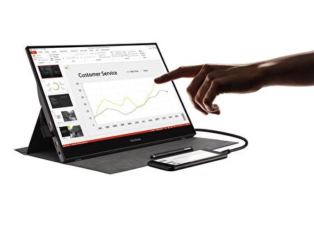 Viewsonic TD1655 15.6 inç 6.5 ms 60 Hz Dokunmatik LED Full HD Genel Bilgisayar Monitörü