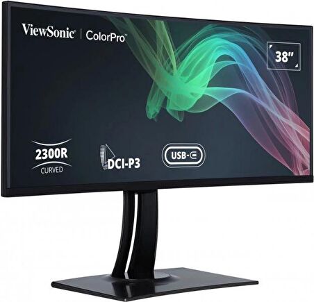 37,5 VIEWSONIC VP3881a CURVED LED IPS 350 NITS 3840 X 1600 5MS USB TIP C 2XHDMI DP VESA FOTOĞRAF / PRODÜKSİYON / TASARIM PROFESYONEL MONİTÖR