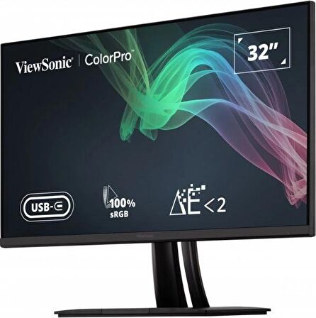 VIEWSONIC VP3256-4K 32 IPS 4K UHD 3840 x 2160 PANTONE ONAYLI USB TIP-C 100 sRGB FOTOĞRAF / PRODÜKSİYON / TASARIM MONİTÖRÜ