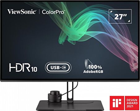 VIEWSONIC VP2786-4K PROFESYONEL MONITOR 27" 5MS 60HZ IPS 3840X2160 4K 350 HDMI DP USB TYPE C DELTA E < 2 ADOBE RGB 16:9 20M:1 1.07B 4 KENAR CERCEVESIZ KALIBRASYON FLICKER FREE MAVI ISIK FILTRESI TILT SWIVEL PIVOT YUKSEKLIK AYARI VESA