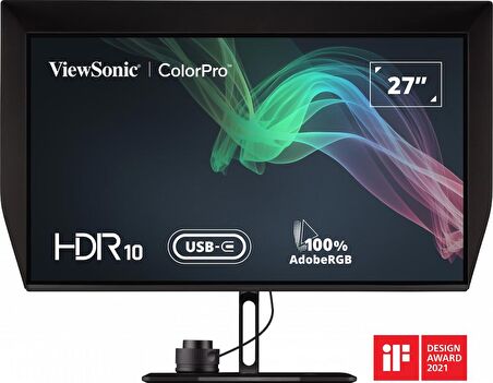 VIEWSONIC VP2786-4K PROFESYONEL MONITOR 27" 5MS 60HZ IPS 3840X2160 4K 350 HDMI DP USB TYPE C DELTA E < 2 ADOBE RGB 16:9 20M:1 1.07B 4 KENAR CERCEVESIZ KALIBRASYON FLICKER FREE MAVI ISIK FILTRESI TILT SWIVEL PIVOT YUKSEKLIK AYARI VESA