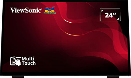 VIEWSONIC TD2465 DOKUNMATIK MONITOR 23.8" 7MS 60HZ VA 1920X1080 FHD 250 HDMI DP 16:9 20M:1 16.7M HOPARLOR 10 NOKTA DOKUNMATIK 4 KENAR CERCEVESIZ FLICKER FREE MAVI ISIK FILTRESI TILT VESA ENERGY STAR EPEAT