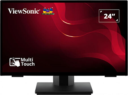 VIEWSONIC TD2465 DOKUNMATIK MONITOR 23.8" 7MS 60HZ VA 1920X1080 FHD 250 HDMI DP 16:9 20M:1 16.7M HOPARLOR 10 NOKTA DOKUNMATIK 4 KENAR CERCEVESIZ FLICKER FREE MAVI ISIK FILTRESI TILT VESA ENERGY STAR EPEAT