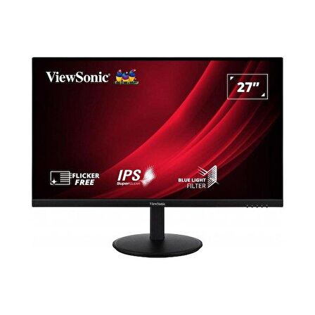 VIEWSONIC VG2709-2K-MHD WORKPRO MONITOR 27 5ms 75Hz IPS 2560x1440 2K 250 HDMI DP 16:9 50M:1 16.7M HOPARLOR 3 KENAR CERCEVESIZ FLICKER FREE MAVI ISIK FILTRESI TILT SWIVEL PIVOT YUKSEKLIK AYARI VESA ENERGY STAR