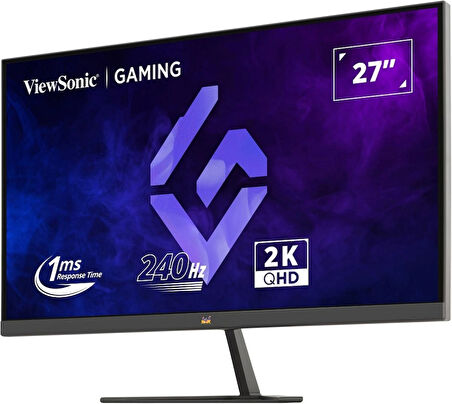 VIEWSONIC 27" VX2758A-2K-PRO-3 2K QHD 1MS 240HZ HDMI DP HDR10 FREESYNC PREMIUM PS/XBOX RGB IPS GAMING MONITOR