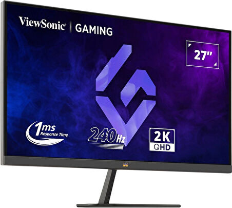 VIEWSONIC 27" VX2758A-2K-PRO-3 2K QHD 1MS 240HZ HDMI DP HDR10 FREESYNC PREMIUM PS/XBOX RGB IPS GAMING MONITOR