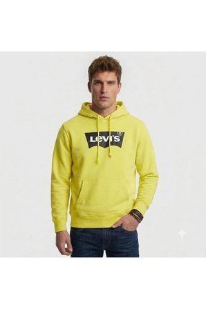 pamuk kapüşonlu sarı sweat Standard Graphic Hoodie Hoodie Erkek Sarısiyah / S