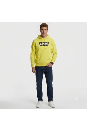 pamuk kapüşonlu sarı sweat Standard Graphic Hoodie Hoodie Erkek Sarısiyah / S