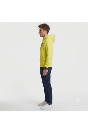 pamuk kapüşonlu sarı sweat Standard Graphic Hoodie Hoodie Erkek Sarısiyah / S