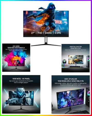Zeiron Warrior Mini X55 White Pro⚡R5 7500F⚡16GB⚡DDR5⚡1TB M.2 SSD⚡RTX5060⚡27" 240Hz Kule Tipi Fan Premium Oyuncu Bilgisayar