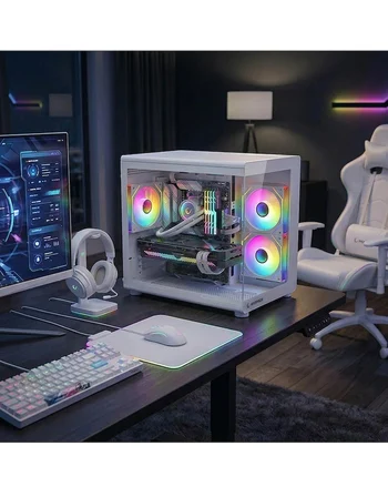 Zeiron Mini X32 AMD Ryzen 5 7500F-MSI A620M-B/ Geforce Rtx 5060 X2 Ice/1TB M.2/16GB DDR5 Beyaz-Oem Oyuncu Paket
