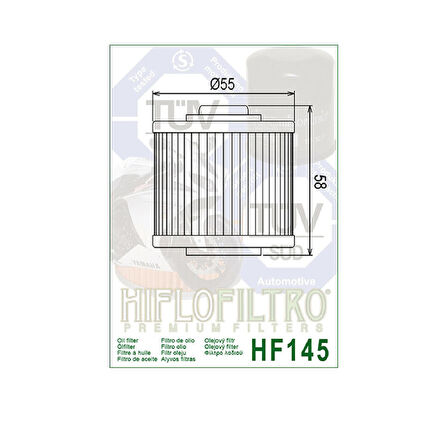 Hiflo Hf145 2005-2014 Aprilia Pegaso 650 Trail Yağ Filtresi