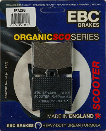Ebc Sfa298 2003-2009 Aprilia Scarabeo 500 Arka Fren Balatası Organik Balata