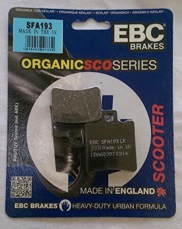 Ebc Sfa193 1993-2011 Aprilia SR 50 Ön Fren Balatası Organik Balata