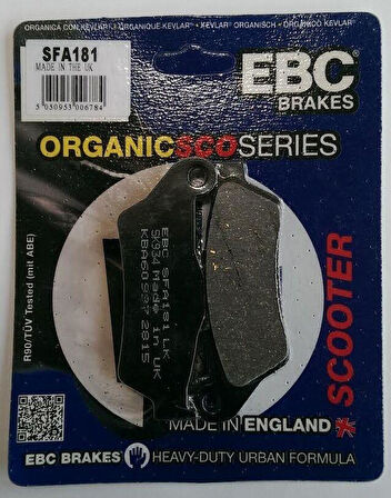 Ebc Sfa181 2015-2017 Bajaj Pulsar NS 150 Ön Fren Balatası Organik Balata
