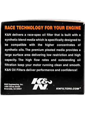 K&N KN-160 2005-2008 BMW K 1200 R Uyumlu Yağ Filtresi