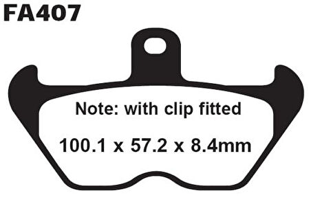 Ebc Fa407Hh 1994-2001 BMW R 1100 RT Uyumlu Ön Fren Balatası Sinterli Balata