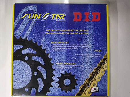 Did-Sunstar 2011-2015 Ducati Monster 796 Uyumlu Zincir Dişli Set Gold (Sarı) Renk