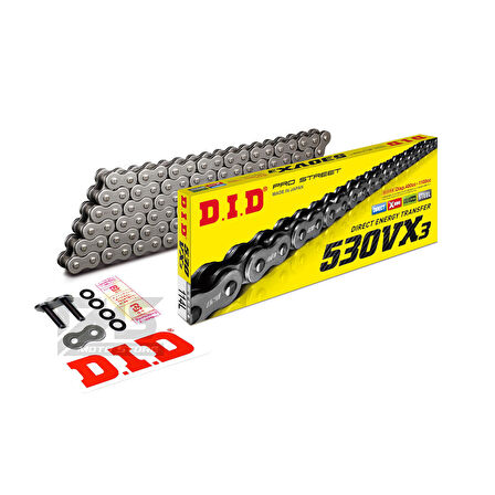 Did 530-114Vx3 2018-2021 Ducati Multistrada 1260 S Uyumlu Zincir Vx3 Xring Çelik Renk
