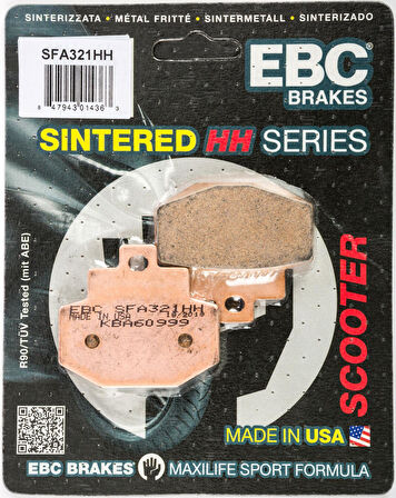 Ebc Sfa321hh 2003-2015 Gilera Runner 200 ST Uyumlu Arka Fren Balatası Sinterli Balata