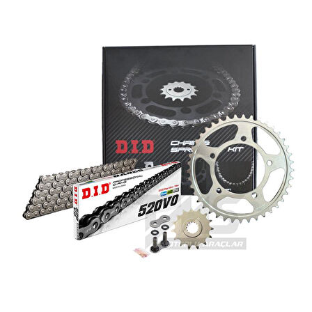 Did-Sunstar 2013-2019 Honda CB 500 F Uyumlu Zincir Dişli Set Oring Zincir Çelik Renk