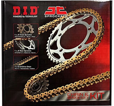 Did-Jt 2004-2007 Honda CBF 600 Uyumlu Zincir Dişli Set Gold (Sarı) Renk