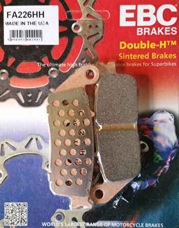 Ebc Fa226Hh 2006-2015 Honda CBF 1000 Uyumlu Ön Fren Balatası Sinterli Balata (2 Piston Kaliper)
