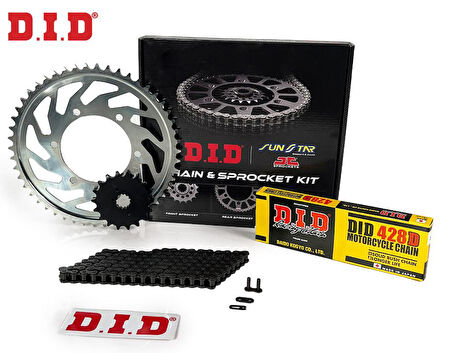 Did 428D-Sunstar 2004-2010 Honda CBR 125 R Uyumlu Zincir Dişli Set Çelik Renk