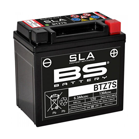 Bs Btz7s Sla 2006-2017 Honda CBR 125 R Uyumlu Akü Jel Akü