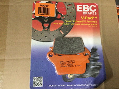 Ebc Fa436V 2006-2020 Honda CBR 1000 RR Uyumlu Arka Fren Balatası Yarı Sinterli Balata