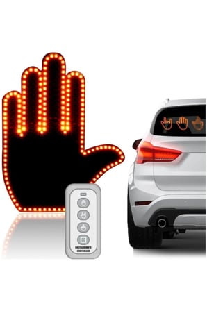 1 Adet El Tasarımlı Uzaktan Kumandalı Araç İçi LED – 176 Amber LED, 3 Hareket Modu, Cırt Cırt Montaj, Car Interior Gesture Light, Hand Gesture LED
