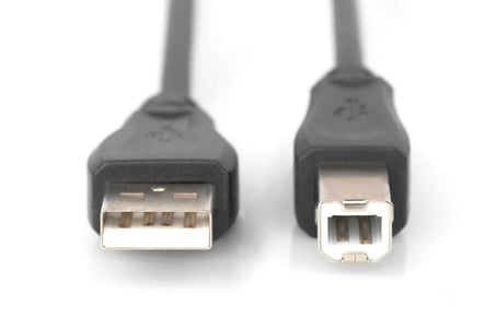Digitus Yazıcı Kablosu Zırhlı Siyah USB 2.0 (3m)