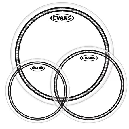 Evans Etp-ec2sclr-r Deri Seti 10+12+16 Ec2s Tom Clear Rock Kit Ringli