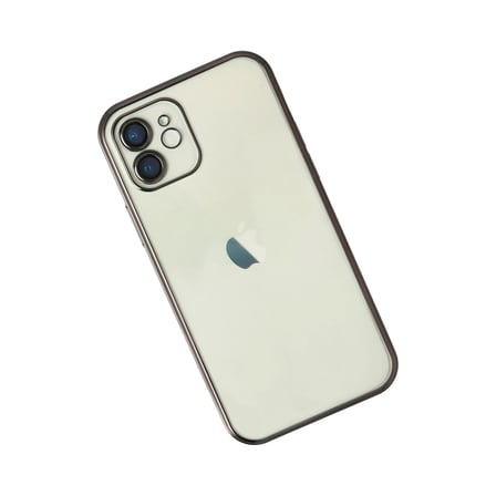 Apple iPhone 12 Kılıf Razer Lensli Silikon - Siyah
