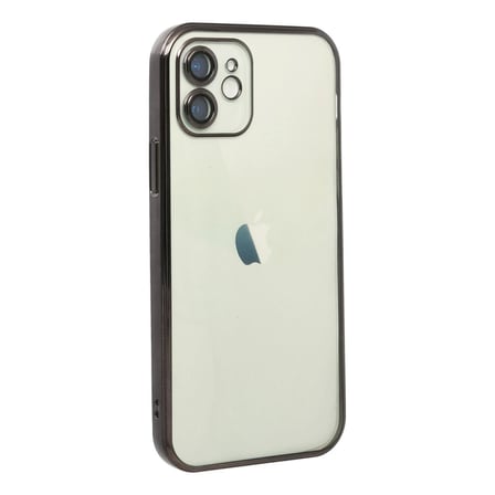 Apple iPhone 12 Kılıf Razer Lensli Silikon - Siyah