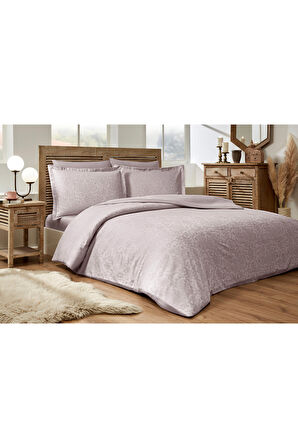 Özdilek Ornament Çift Kişilik Jakarlı Saten Nevresim Takımı